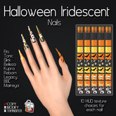 ~TL~ Halloween Oranges Iridescent Nails
