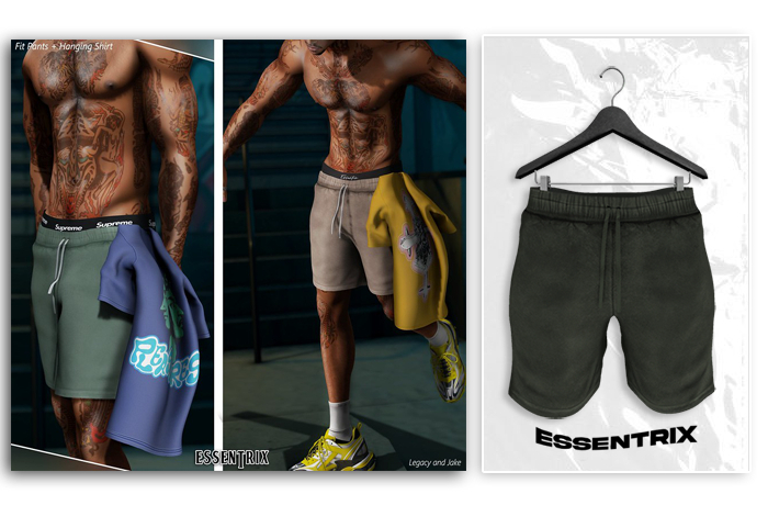 -ESSENTRIX-. Fit Shorts (Green)