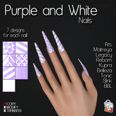 ~TL~ Purple and White Nails