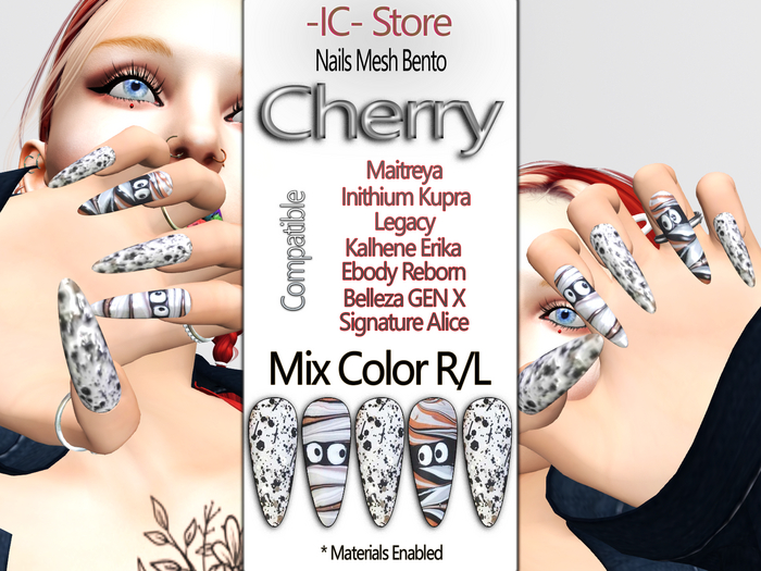 -IC- Store Nails Mesh Bento (Cherry)  !!!ADDME