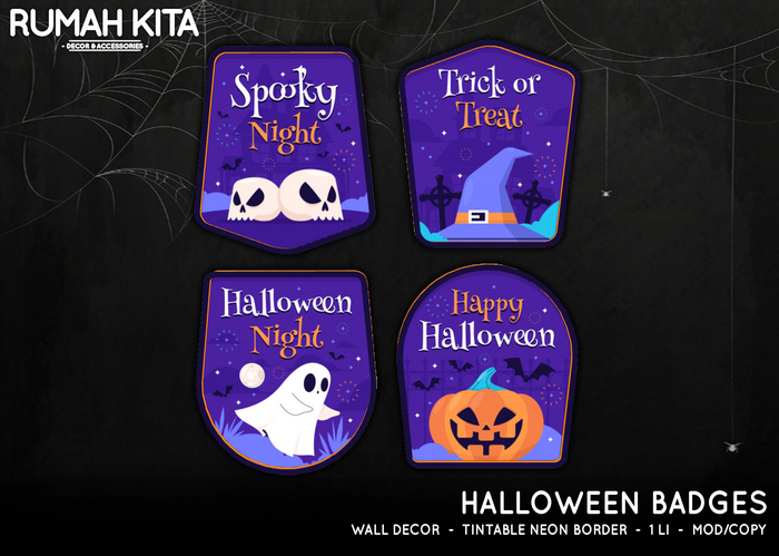 Rumah Kita - Halloween Badges - Full Pack