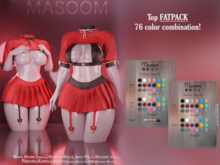 [[ Masoom ]] Crimson Curse Top - FATPACK