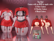 [[ Masoom ]] Crimson Curse Top - Red