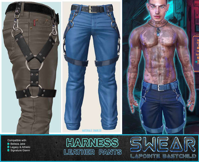 Leather Pants Harness