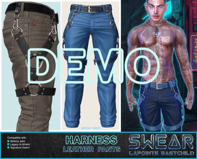 Leather Pants Harness DEMO