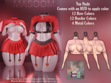 [[ Masoom ]] Crimson Curse Top - Nude