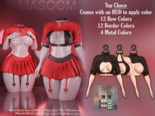 [[ Masoom ]] Crimson Curse Top - Choco