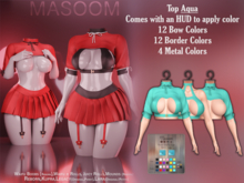 [[ Masoom ]] Crimson Curse Top - Aqua
