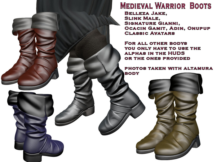 Medieval Warrior  Boots  (ADD)
