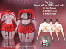 [[ Masoom ]] Crimson Curse Top - Ivory