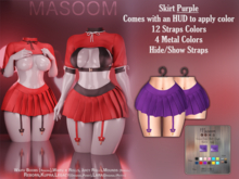 [[ Masoom ]] Crimson Curse Skirt - Purple