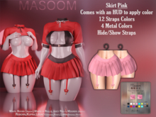 [[ Masoom ]] Crimson Curse Skirt - Pink