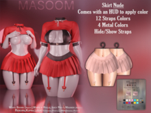 [[ Masoom ]] Crimson Curse Skirt - Nude