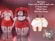 [[ Masoom ]] Crimson Curse Skirt - Ivory