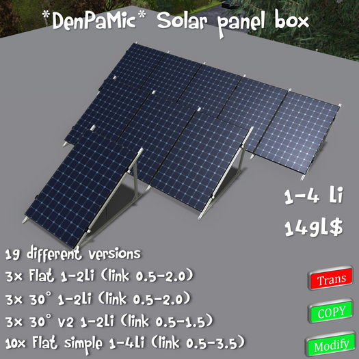 *DenPaMic* Solar panel box