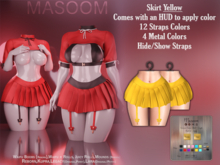 [[ Masoom ]] Crimson Curse Skirt - Yellow
