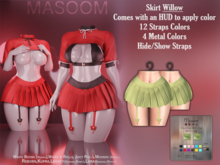 [[ Masoom ]] Crimson Curse Skirt - Willow
