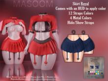 [[ Masoom ]] Crimson Curse Skirt - Royal