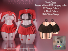 [[ Masoom ]] Crimson Curse Skirt - Choco