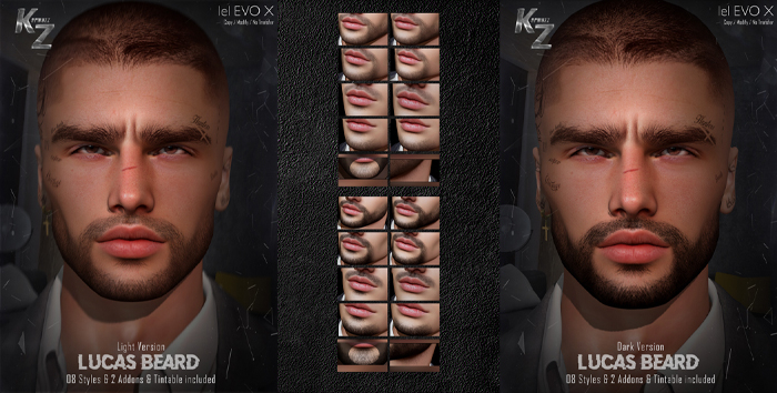 KARMAZZ Lucas Beard - 16 Styles & 4 Addons - Fatpack