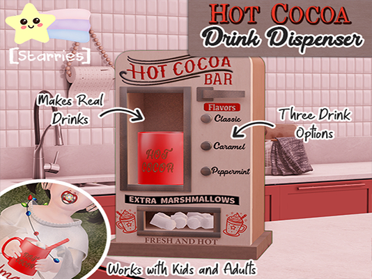 [Starries] Hot Cocoa Dispenser for Kids & Adults - Really Dispenses Cocoa
