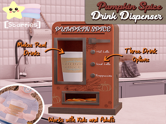 [Starries] Pumpkin Spice Dispenser for Kids & Adults - Really Dispenses!