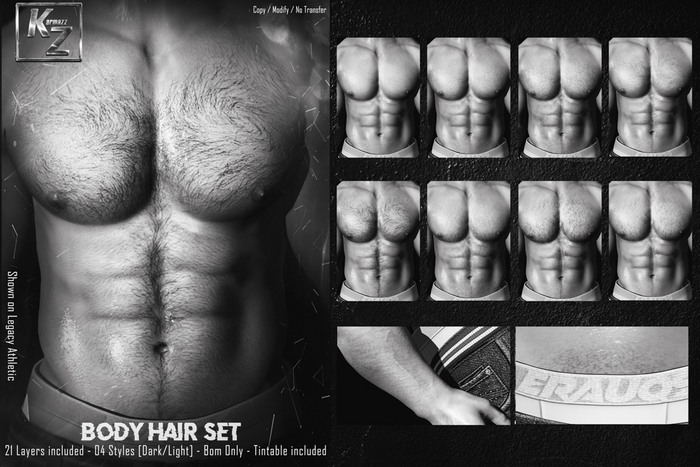 #DEMO Body Hair Set - Torso - BOM