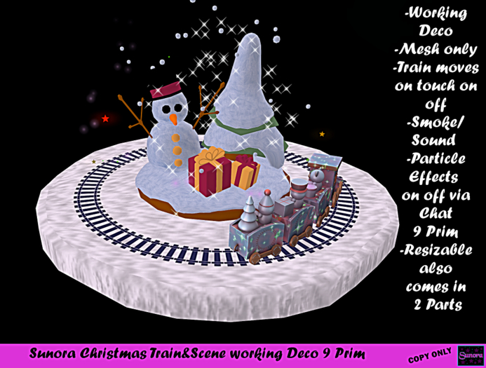 Sunora Christmas Train&Scene
