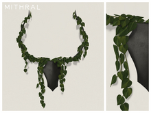 Mithral * Abstract Deer Head Planter (Black)
