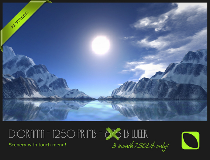 Diorama - 150 m x 150 m - 750L$ / 1250P - Touch menu - WINTER