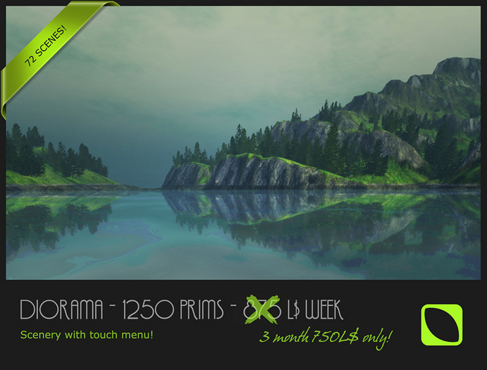 Diorama - 150 m x 150 m - 750L$ / 1250P - Touch menu - STORM