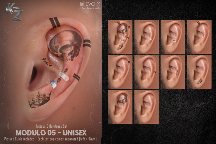 KARMAZZ Modulo 05 -Tattoos & Bandages Set - EVOX