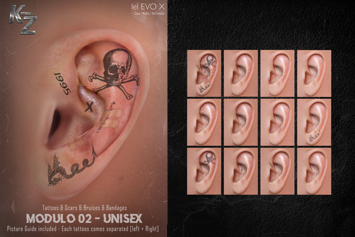 KARMAZZ Modulo 02 - Tattoos & Scars & Bruises & Bandages - EVOX