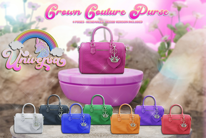 #UNIVERSA - Crown Couture Purse - PINK