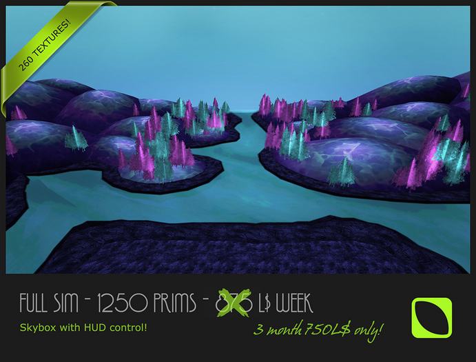Full SIM Skybox - 750L$ / 1250P - Texture HUD - FAIRY