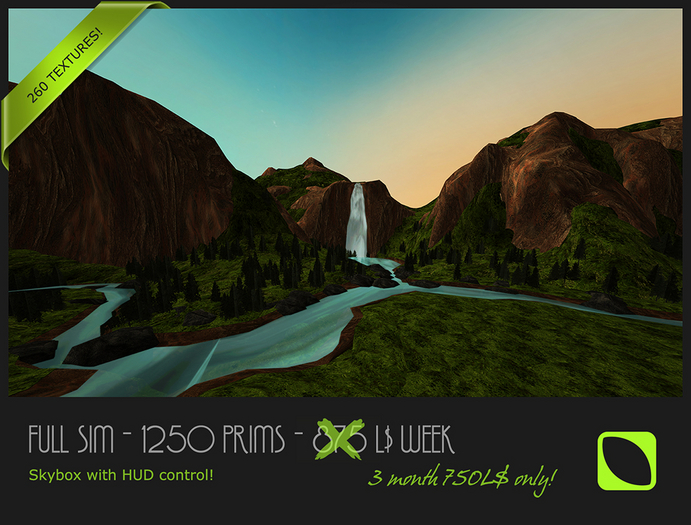 Full SIM Skybox - 750L$ / 1250P - Texture HUD - INFINITY