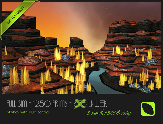 Full SIM Skybox - 750L$ / 1250P - Texture HUD - PHOENIX