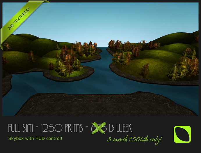 Full SIM Skybox - 750L$ / 1250P - Texture HUD - BUNNY