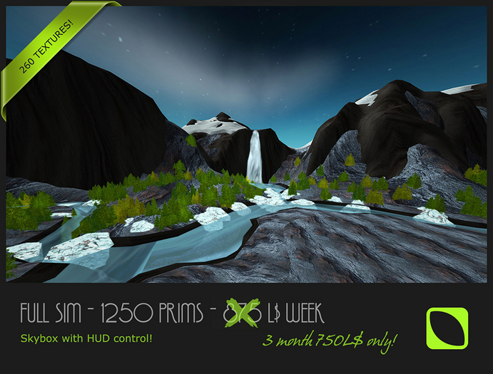 Full SIM Skybox - 750L$ / 1250P - Texture HUD - DREAM