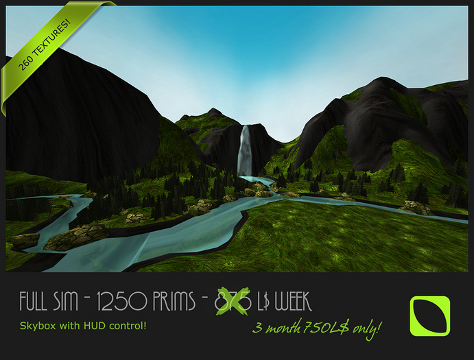 Full SIM Skybox - 875L$ / 1250P - Scenery Switch & Texture HUD!