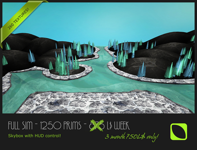 Full SIM Skybox - 1450Prims - Landscape Toggle & Texture HUD!