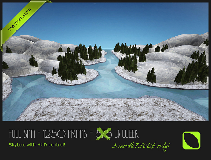 Full SIM Skybox - 1450Prims - Landscape Toggle & Texture HUD!
