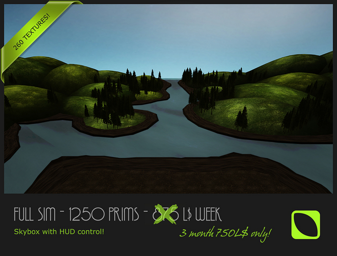 Full SIM Skybox - 1450Prims - Landscape Toggle & Texture HUD!