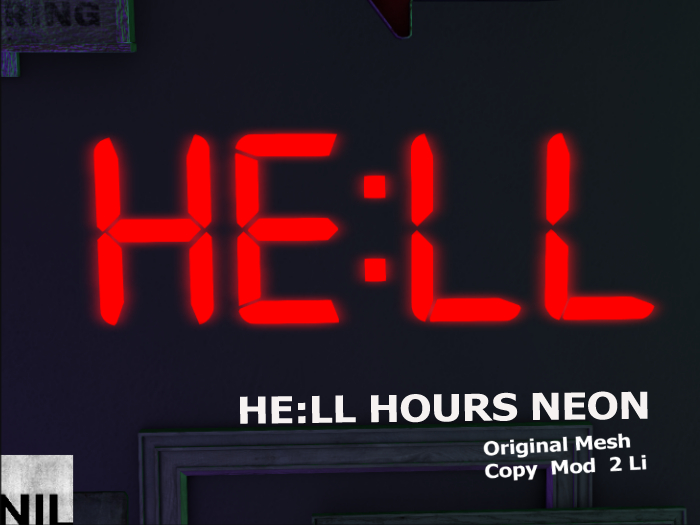-NIL- HE:LL HOURS NEON