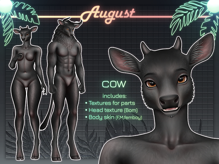 [• AUGUST •] - Cow black (MOD for Herby)