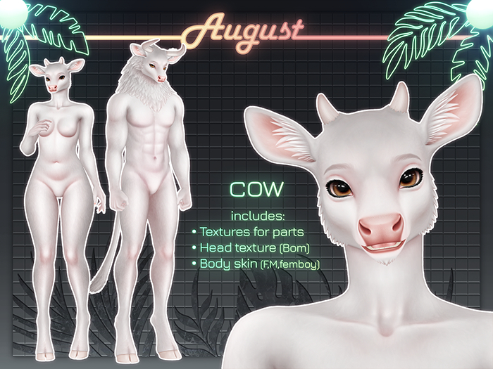 [• AUGUST •] - Cow white (MOD for Herby)