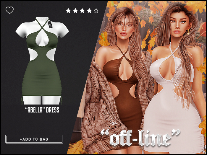 "Off-Line" x "Abella" Dress / Army