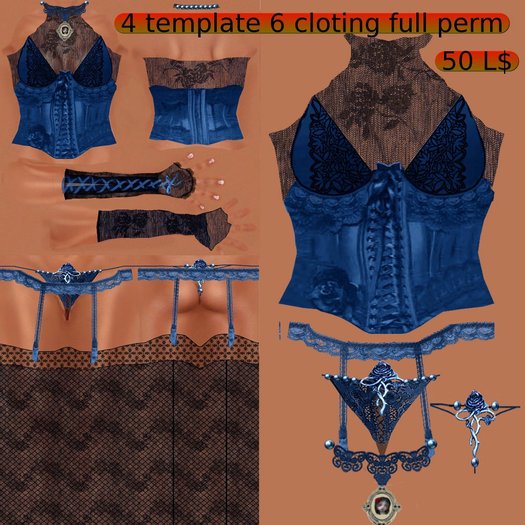 corset blue couleur chaude
