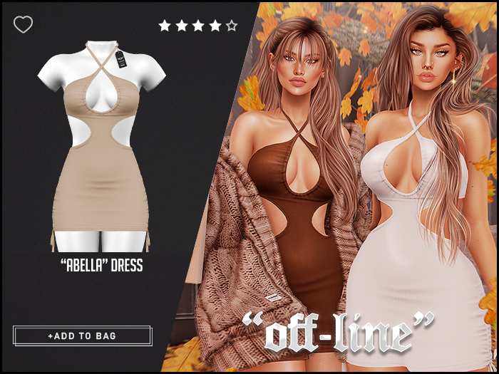 "Off-Line" x "Abella" Dress / Cream