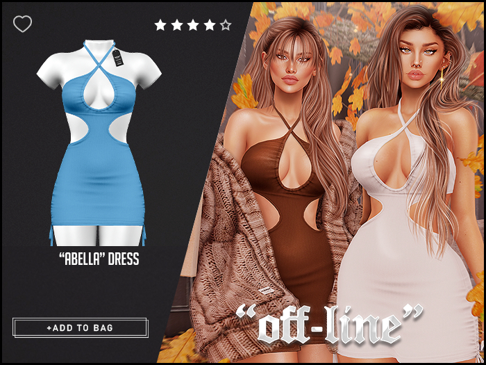 "Off-Line" x "Abella" Dress / Blue